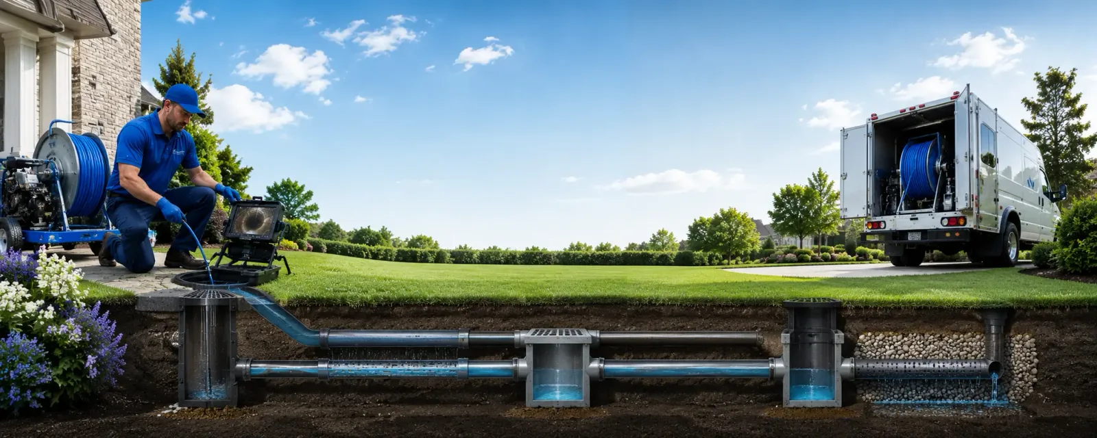 Outdoor drain cleaning information for Au Sable Forks, NY